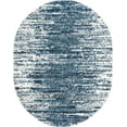thumbnail image 3 of Unique Loom Serenity Shag Collection Area Rug - Vigie (7' 10" x 10' Oval Blue/Ivory), 3 of 10