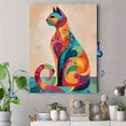 thumbnail image 4 of UXIEQU Colorful Cat Canvas Wall Art Print 15.75x11.81 Inches, 4 of 8