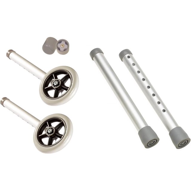 Universal Walker Wheels Replacement Accessories Rear Wheels for