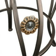 thumbnail image 3 of Powell Beatrix Big & Tall 30" High Back Indoor Copper Stamped Round Metal Bar Stool wth Swivel, Bronze/Warm Rust Faux Leather, 3 of 13