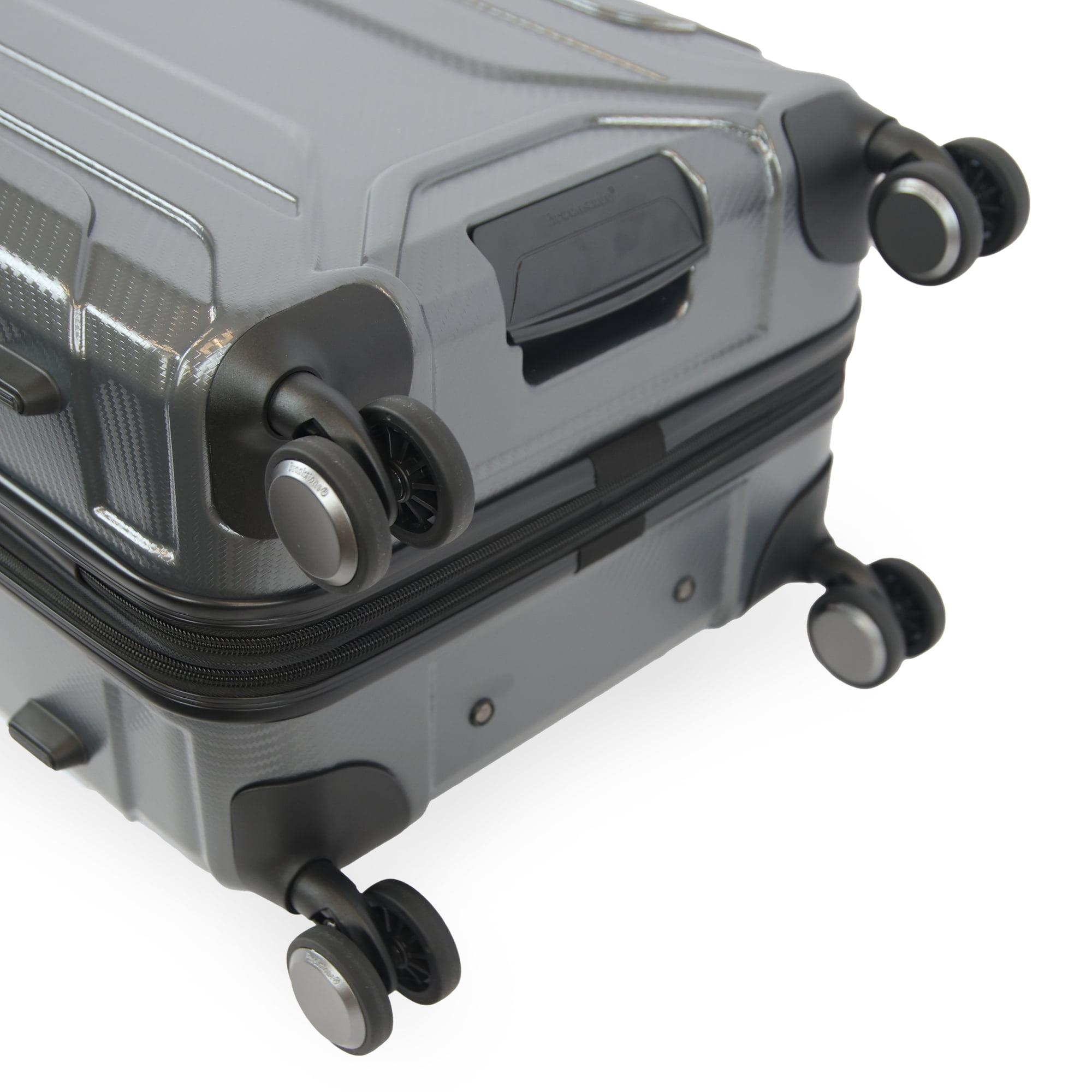Brookstone Keane 29" Hardside Large Checked Expandable Spinner Luggage for Travel, Charcoal