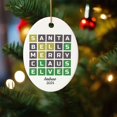 thumbnail image 5 of Lazaofficial Personalized Christmas Ornaments, Custom Name Ornaments, Wordle Christmas Ornament, 2024 Christmas Ornaments, 5 of 7