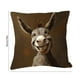 thumbnail image 3 of Short Lint Pillow Cover 18inch Cute Two Donkeys Embroidery Decorative Throw Pillowcase For Sofa Bedroom Living Room Home Decoration, 3 of 6