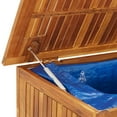 thumbnail image 5 of vidaXL Boîte de Rangement de Jardin avec Roues 150x50x58 cm Bois Massif Acacia, 5 of 5