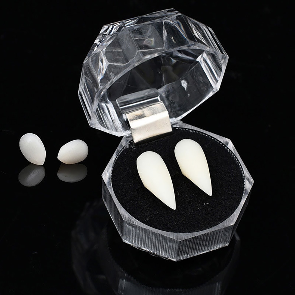 Set Of 1 Vampires Teeth Fangs Halloween Party Cosplay Dentures Prop