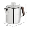 thumbnail image 2 of Fox Run Rapid Brew Stainless Steel Stovetop Coffee Percolator, 2-6 Cup, 2 of 9