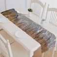thumbnail image 1 of YUSDECOR Brown Bear Hunting Fish Beautiful Alaskan Landscape Cotton and Linen Table Runner Kitchen Dining Room Supplies Size 14x72 Inch, 1 of 1