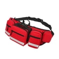 thumbnail image 2 of Riñonera de primeros auxilios, riñonera de emergencia con banda reflectante, bolsa portátil impermeable para traumatismos (solo bolsa), 2 of 8