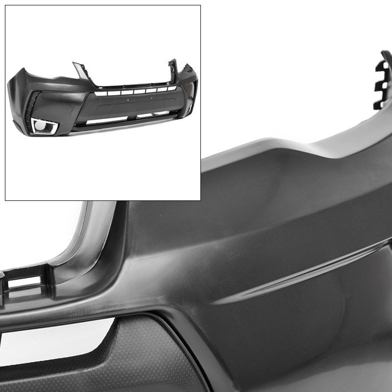 XT Style Front Bumper w// Conversion Fog Light Cover For 14-UP Subaru Forester