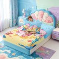 thumbnail image 4 of Manfei Magical Animal Twin Fitted Sheet,Aquatic Amphibian Axolotl Print Bedding,2 Pieces,1 Fitted Sheet and 1 Pillowcase, 4 of 6