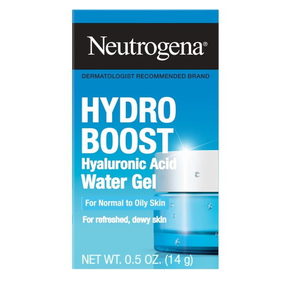 Neutrogena Hydro Boost Water Gel Face Moisturizer with Hyaluronic Acid, Travel Size 0.5 oz