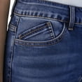 thumbnail image 5 of SAFUNY Women's High Waist Cuffed Hem Denim Shorts Pocketed Casual Bottoms Blue L, 5 of 9