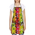 thumbnail image 2 of Xecao Colorful Tie Dye Stained Glass 1 Print Funny BBQ Chef Aprons for Men Women,Adjustable Kitchen Cooking Aprons with Pocket Waterproof Oil Proof No Pilling Fading, 2 of 7