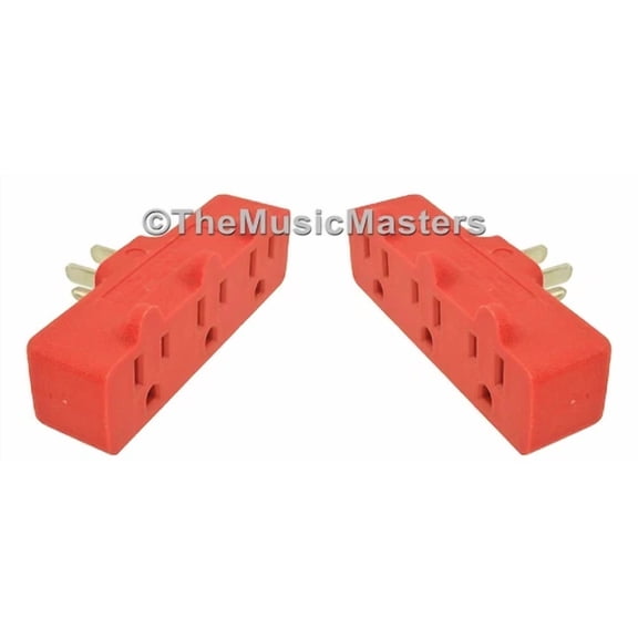 YANI- 2X Triple 3 Outlet Ac Wall Plug Hd Power Tap Splitter Grounded Electric Adapter