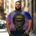 thumbnail image 2 of Men T Shirt for Big & Tall Man Graphic Short Sleeve Plus Size Oversized Tee Tshirts 9XL 3DTS10097, 2 of 6