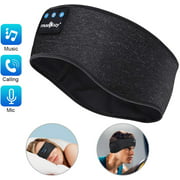 Sleep Headphones Bluetooth Sports Headband Wireless Music Headband Handfree Sleeping Headset, IPX6 Waterproof