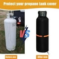 thumbnail image 2 of Rvaymup Windproofs Waterproof 100lb Propane Cylinders Cover Transparents Flipping Opening Double Layer Adjustable Fasteners, 2 of 8