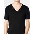 thumbnail image 4 of Fine Jersey V-Neck Tee, XS, Light Blue, 4 of 5