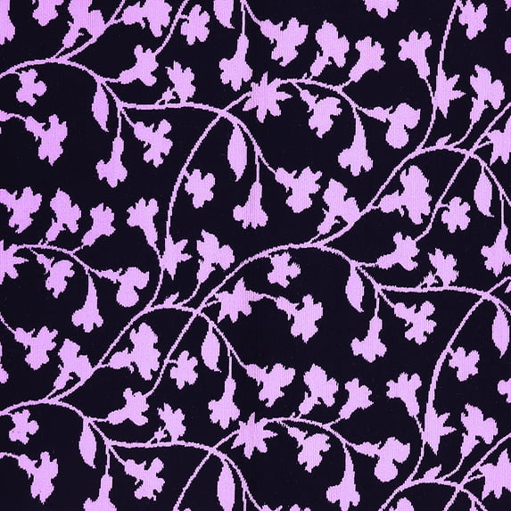 Ahgly Company Indoor Square Oriental Purple Industrial Area Rugs, 4' Square