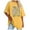Yellow, variant on vigerkar Womens Oversized Tshirt Graphic Tees Crew Neck Summer Short Sleeve Loose Fit Tops AG, L