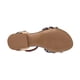 thumbnail image 3 of Sandalias de piso color Azul Marino Con Beige Exterior Textil, Ajuste con Hebilla, Construcción Vegano RBBASICS 1466, 3 of 3