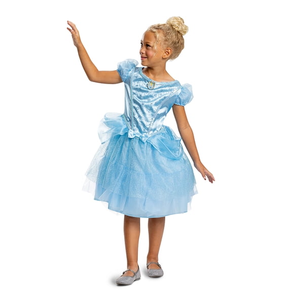 Disney Cinderella 'Cinderella' Halloween Costume for Children, Girls Size XS (4/5), by Disguise