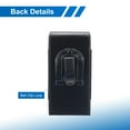 thumbnail image 4 of Phone Belt Holder Case for 5.5-6.2" Cell Phones, Vertical Leather Phone Belt Pouch, Black, 4 of 4