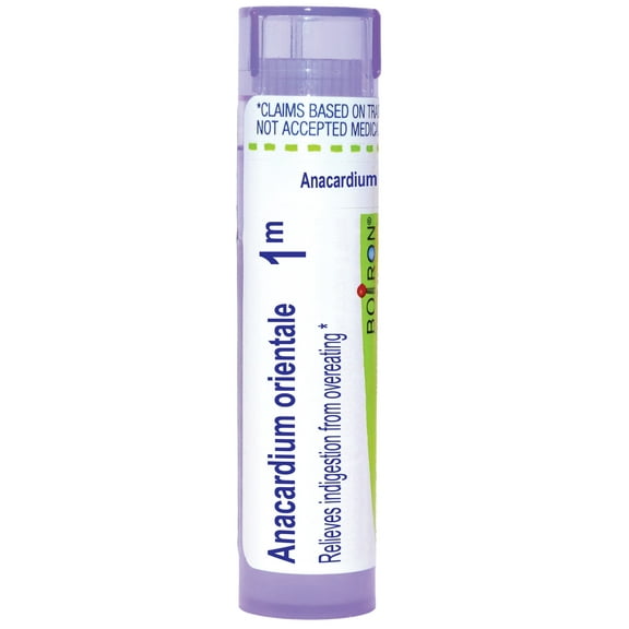 Boiron Anacardium Orientale 1M, Homeopathic Medicine for Indigestion From Overeating, 80 Pellets