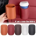 thumbnail image 5 of Leather Car Cup Leather Automotive Drink Rack Sto Auto Universal Q7F3 Car Accessories Cup, 5 of 9