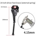 thumbnail image 1 of Bgsha electric Bike Kickstand Non Slip Support Bicycle Leg Kick Stand 12-14inch ebike, 1 of 9