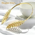 thumbnail image 2 of Back-Worn Leaf Metal Headband for Women Girls,2025 Gold Leaf Hair Wrap, Elegant Headband for Wedding and Party Festivals and Daily Wear, Elegant Bridal Tiara for Back of Head (Gold), 2 of 7