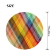 thumbnail image 3 of Disketp Abstract Watercolors Tartan Small Mouse Pad 7.9x7.9 Inches,Washable Round Mousepad For Office Laptop Computer,Non-Slip Rubber Base Mouse Pads For Wireless Mouse, 3 of 9