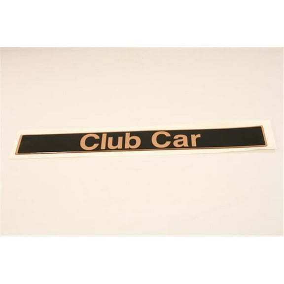 StentensGolf  18 x 2.25 in. Club Car DS Emblem - Black & Gold