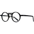 thumbnail image 3 of HEPIDEM Acetate Glasses Frame Men,Round Optical Eyeglasses Women Vintage Retro Eyewear (9194 Black), 3 of 9
