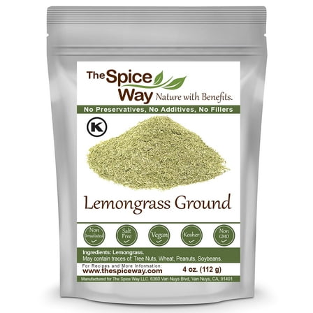 The Spice Way Lemongrass Powder - Freshly Ground Dried Herb. Used for Cooking and Tea - 4 oz.