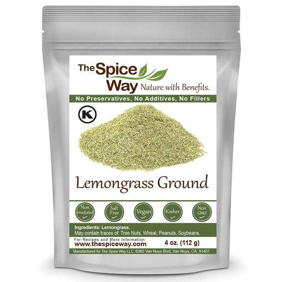 The Spice Way Lemongrass Powder - Freshly Ground Dried Herb. Used for Cooking and Tea - 4 oz.