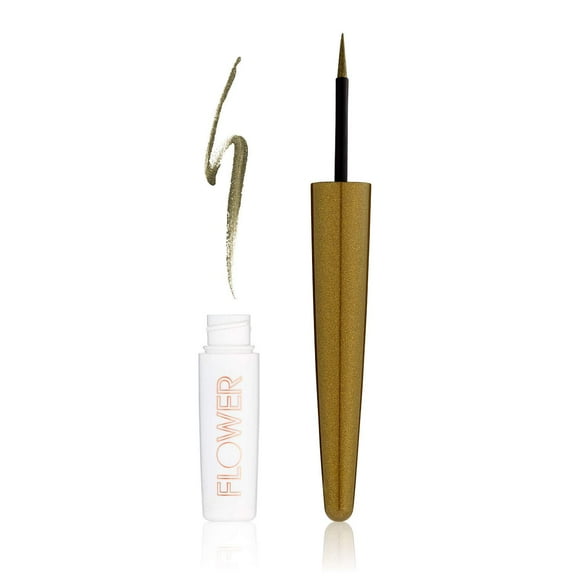 FLOWER BEAUTY Liquid Kajal Blendable Eyeliner | EYE Liner meets Eyeshadow | Rich Intense Color | Straight Line or Smolder Blend | Jaded