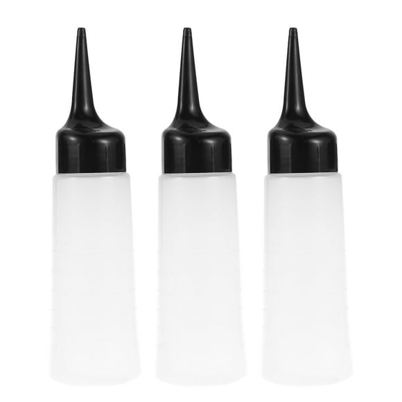 3 Piezas Botellas De Tinte Para El Cabello Botella De Champú Para Teñir El Cabello Contenedor Recargable Para Salón - Tamaño S