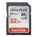 SanDisk Ultra PLUS - Flash memory card - 32 GB - UHS Class 1 / Class10 - SDHC UHS-I