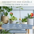 thumbnail image 6 of Lexi Home Plant Watering Globes Hand Blown Glass Self Watering Bulbs, Green/Yellow 2-Pack, 6 of 7