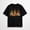 Black-19, variant on Halloween Gnome Pumpkin Graphic T-Shirt for Women, Fall Harvest Short Sleeve Casual Tee
