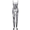 thumbnail image 3 of Icvfdpl Lingerie pour Femmes Ensemble Filet de Mariage Combinaison à Bretelles Creusée sous-Vêtements pour Fête Soirée, 3 of 8