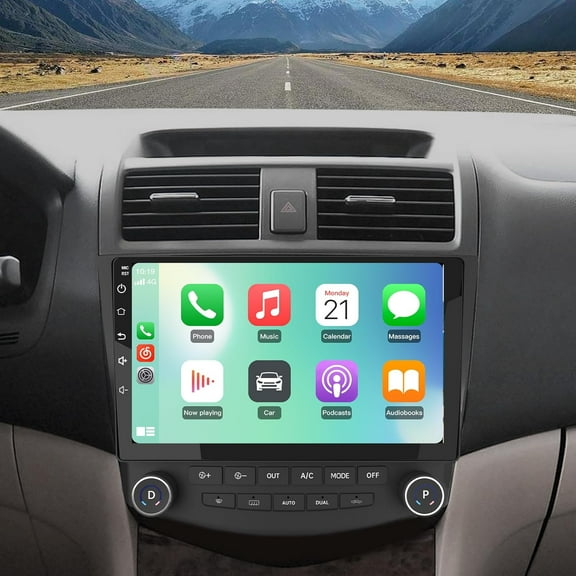 Car Radio Stereo 2 64GB 10 inch Touch Screen for Honda Accord 7th 2003 2004 2005 2006 2007 with CarPlay Android Auto