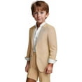 thumbnail image 2 of Lycody Kids' Classic Seersucker Tuxedo for Boys Formal Suit 2 Piece Boys Tuxedo Wedding Outfit Toddler Suit for Boys Jacket and Shorts, 2 of 6