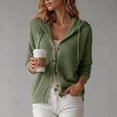 thumbnail image 6 of Axdhxbd Hollow Out Hooded Cardigan Sweater for Women Button Up Open Front Sweaters Loose Fit Lightweight Long Sleeve Crochet Sweaters M, 6 of 7