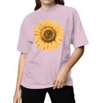 thumbnail image 2 of Sunflower Design Women's T-shirt, 2 of 3