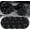 Black, variant on Bling Cup Holder Coasters for Car, 4PCS Universal Non-Slip Cup Holder, Embedded Decorative Coasters, Shiny Crystal Car Interior Accessories Gifts for Women (Black)