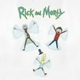 thumbnail image 2 of Women's Rick and Morty Christmas Snow Angels  Graphic Tee White Large, 2 of 4