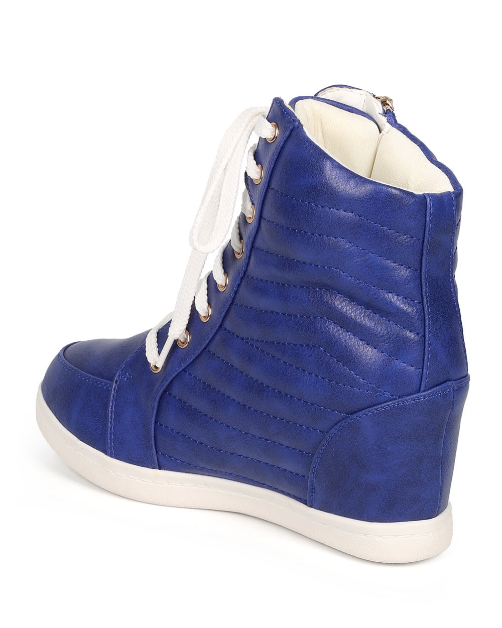 royal blue wedge sneakers