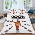 thumbnail image 2 of 2001: Una Odisea en el Espacio Conjunto de sábanas temático, trío de piezas, cómodo y amigable con la piel, diseño único, regalo de decoración para el hogar para familiares, amigos y fans,135cm *200cm, 2 of 6